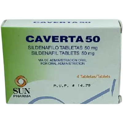 Caverta 50Mg 4 Tabletas Sun Pharma
